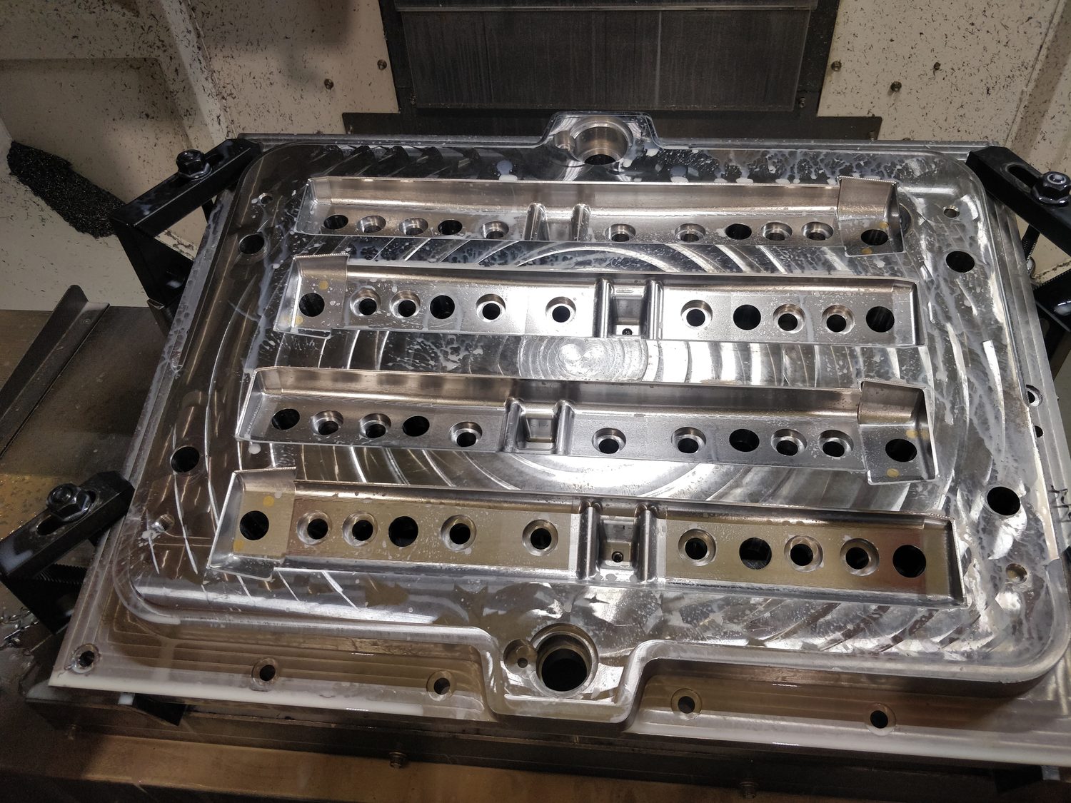 Second CNC-machined mold plate